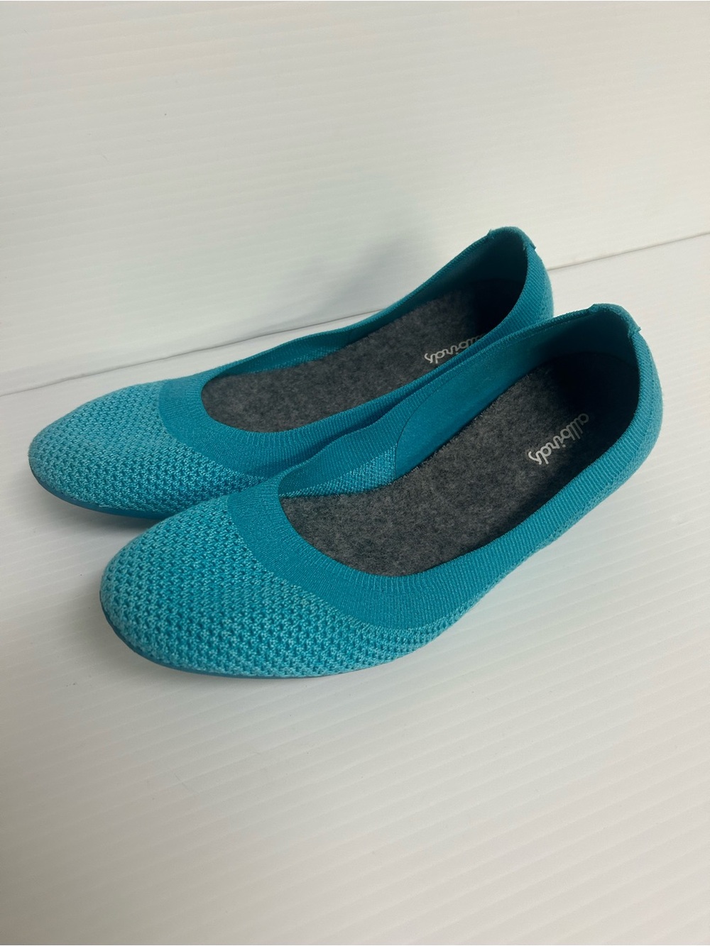 ALLBIRDS Tree Breezers Turquoise Caribbean Blue Ballet Flats Loafer 8.5